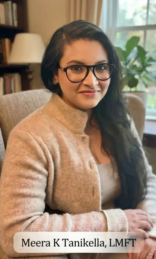 Meera K Tanikella, founder and licensed marriage and family therapist at Satva Therapy